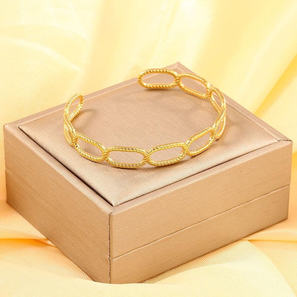 High-End Titanium Steel Women's Bracelets with Diamonds - Fashionable European & American Design, Non-Fading, Niche Style