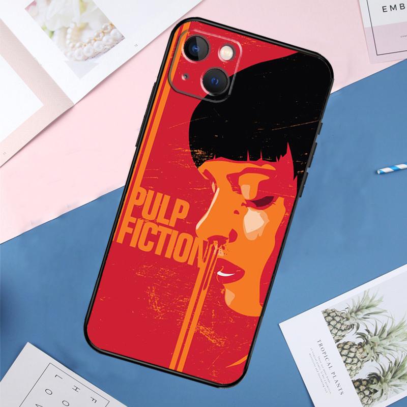 PULP FICTION Phone Case For iPhone 14 11 12 13 15 16 Pro Max Mini XS XR X 6 Plus Soft Cover Capa
