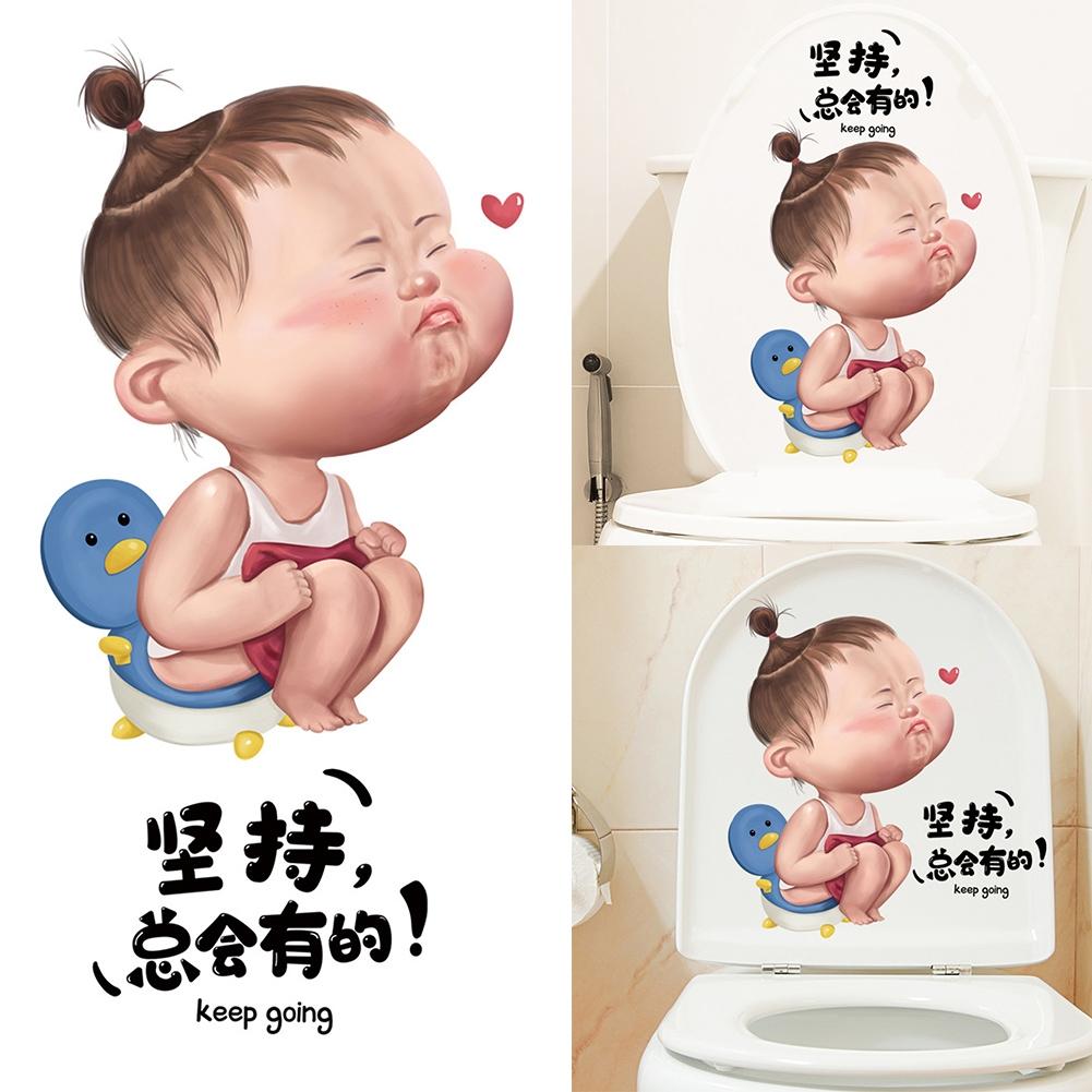 Sticker PVC Sticker Toilet Lid Stickers Toilet Stickers