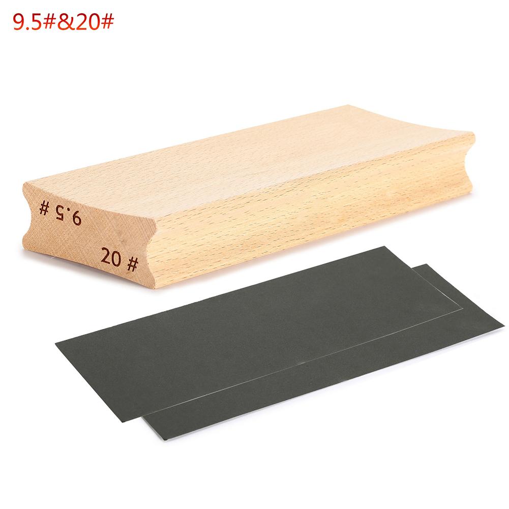 Two-Way Radius Sanding Block For Fret Leveling Fingerboard Guitar Sanding Block Maple Wooden Guitar Fret Leveling Tools