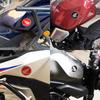 Chaojibao 2pcs New 3D Honda Sticker Logo Motorcycle Gas Tank Sticker Emblem Badge Decoration