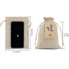 25Pcs Linen Bundle Mouth Bag Wedding Party Gift Bag Christmas Jewelry Bag DIY Linen Bag Set