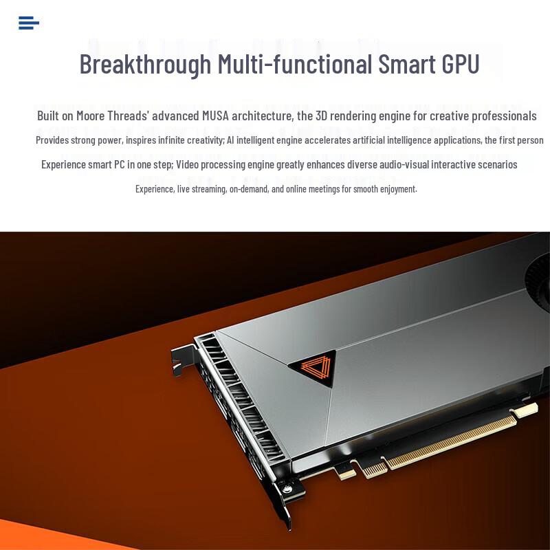 MOORE THREADS MTT S50 8G Desktop Graphics Card