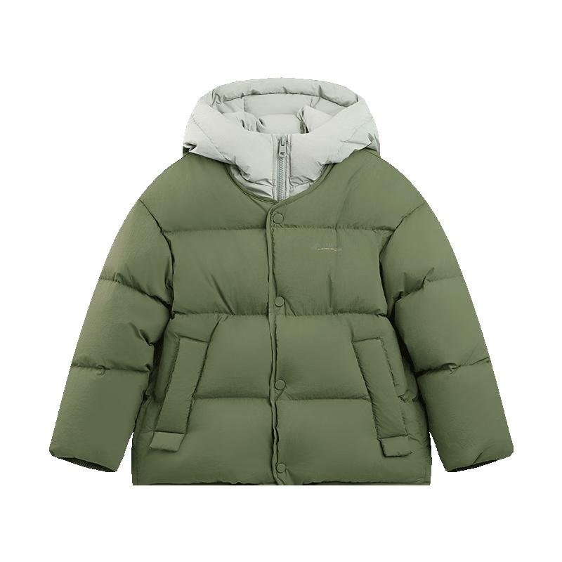 Детская унисекс пуховая куртка с капюшоном EBAER 2024 Зима 110