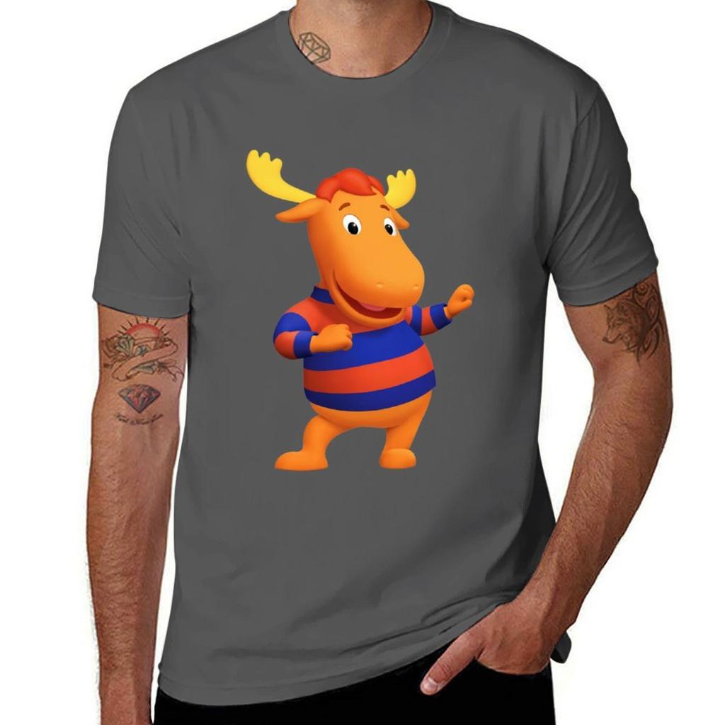 Tyrone The Backyardigans T-Shirt Arbeits-Kurzarm-Baumwoll-Oberteil