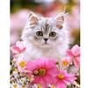 Flower DIY 5D Diamond Painting Full Round Drill Cat Diamond Embroidery Animal Cross Stitch Mosaic Rhinestones Art Handwork Gift