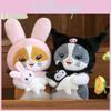 Adorable Anime Cat Plush Doll Soft Cuddly Pillow Companion For Girls Gift And Decor