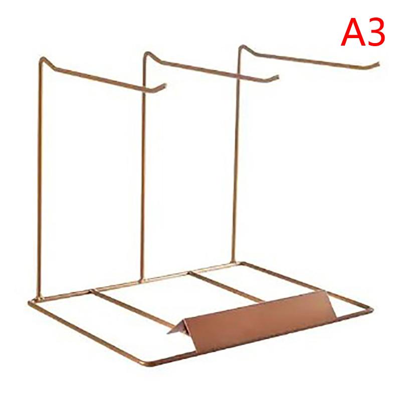 Three-jaw Desktop Storage Holder Lipstick And Keychain Organizer Pendant Rack For Shop Nail Art Display Rack Jewelry Hanger