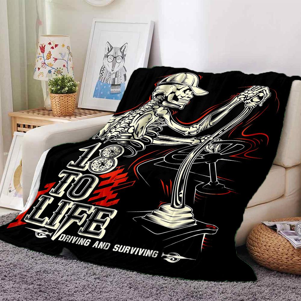 

1pc dragon guitarThemed Blanket - Soft Flannel All-Season Cozy Throw with Bold Graphic Print, Travel, or Holiday Gift for Family & Friends106 80cmx120cm(31inx47in)
