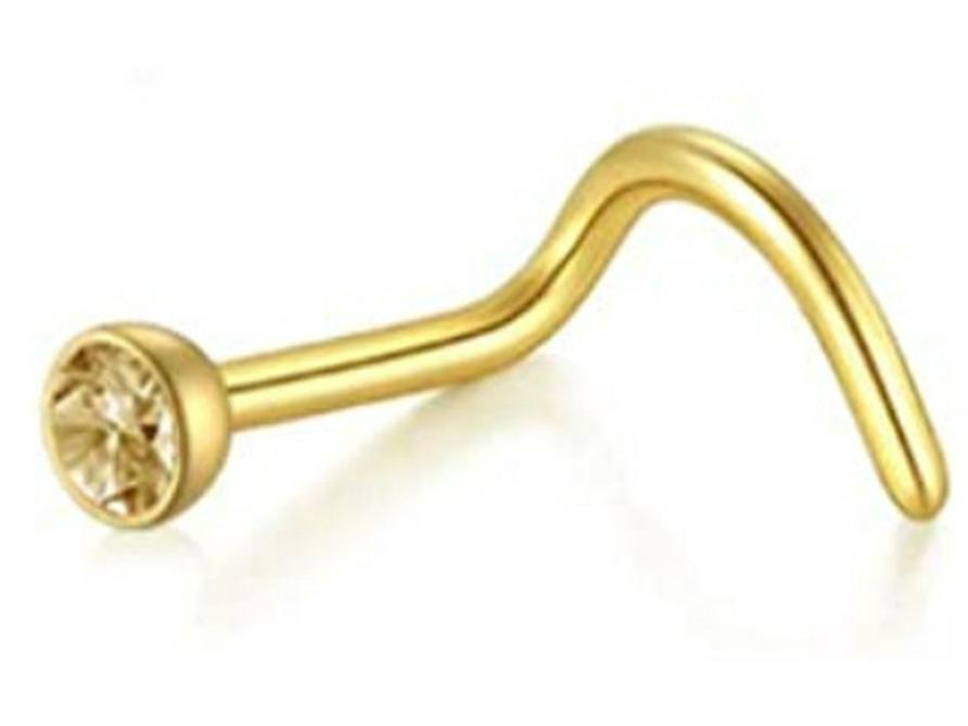 Stainless Steel Nose Ring - Stylish Nose Stud Piercing Jewelry