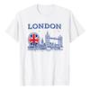 Camiseta De Recuerdo De La Noria Union Jack De London Skylin