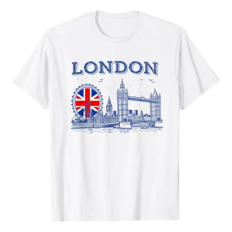 Camiseta De Recuerdo De La Noria Union Jack De London Skylin S разноцветный