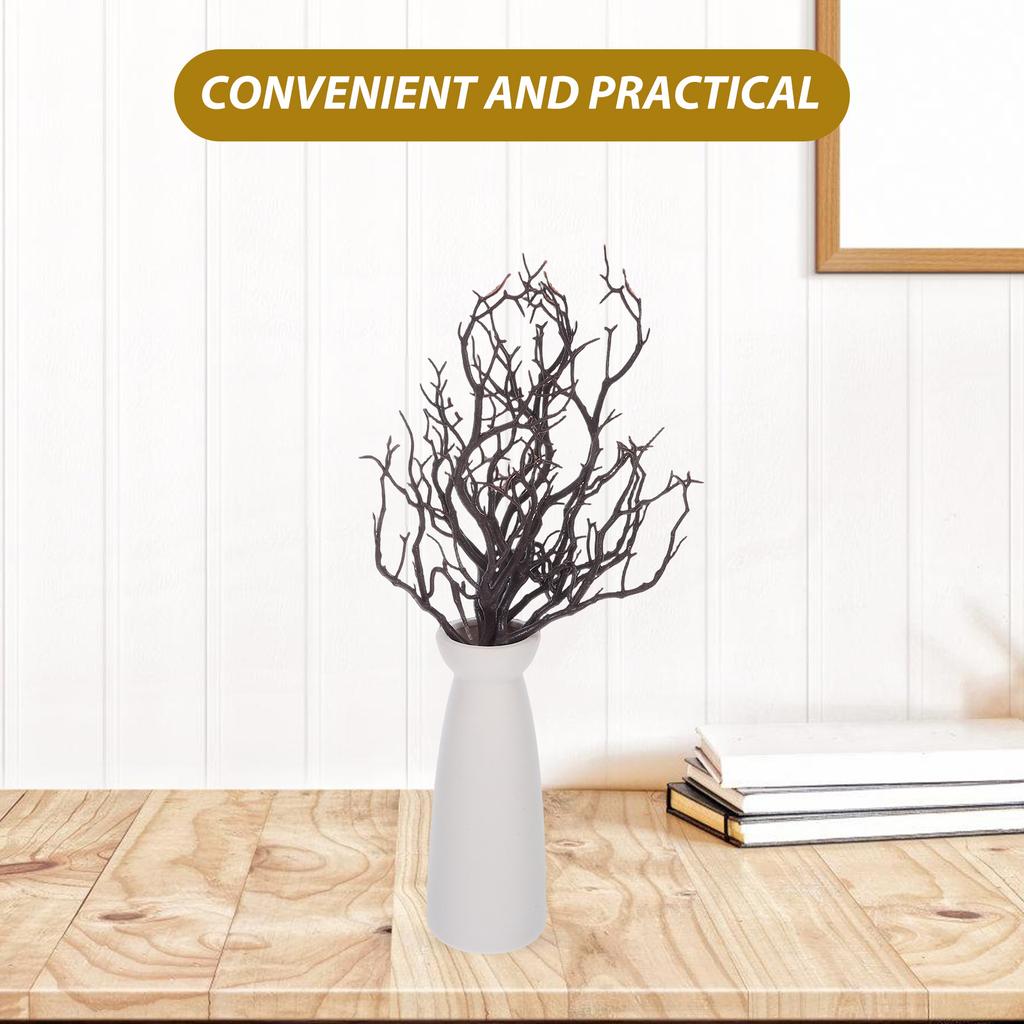 4pcs Fake Antler Tree Branches Artificial Dried Plastic Stems Decorative Plant Twigs Simulation Layout Props for Home Christmas