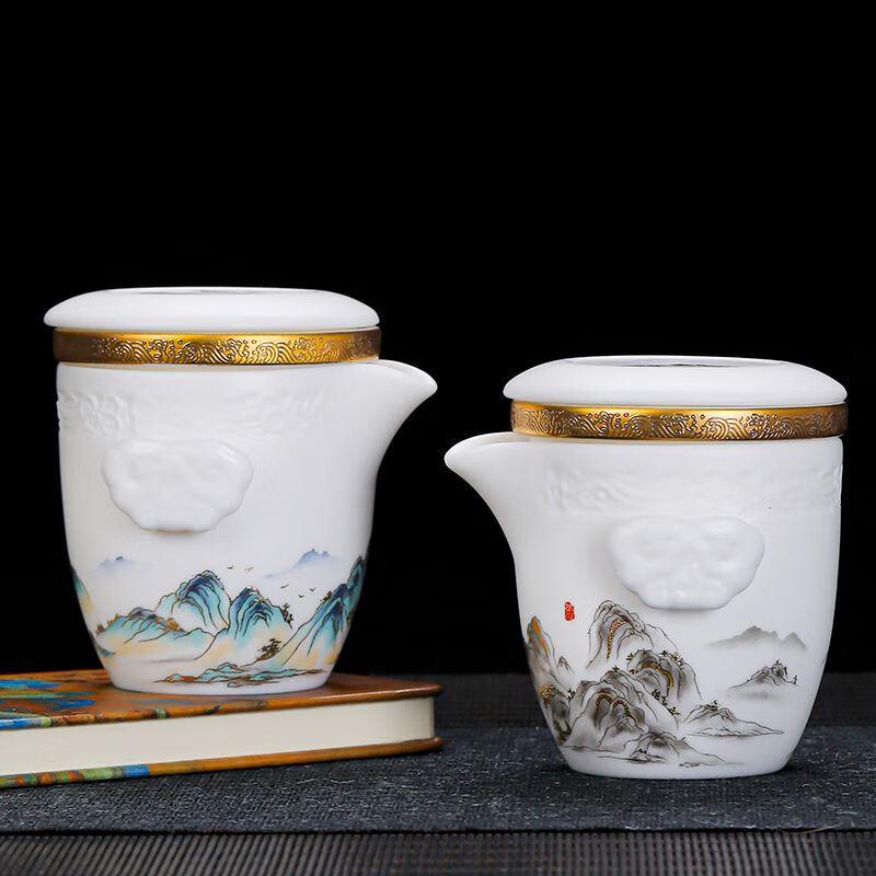 Qianli Jiangshan Ceramic Quick Tea Gift Set