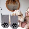 Quick Drying Dog Bath Gloves Microfiber Soft Absorbent Paw Print For Dogs Cats Bathing Drying Essential s Pet Grooming Gloves