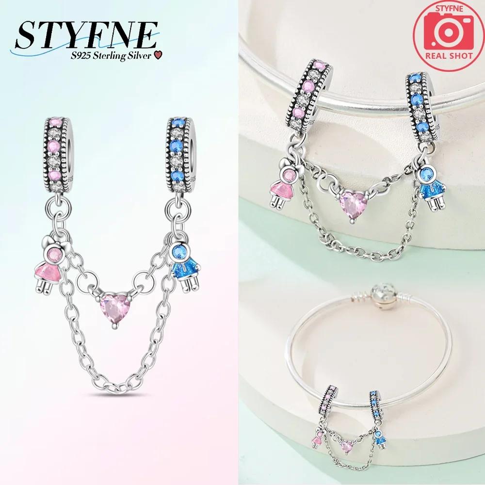 Original 100% Copper Clasp Clip Bead Star Moon Safety Chain Fit Original Bracelet Diy Jewelry Making Women Gift