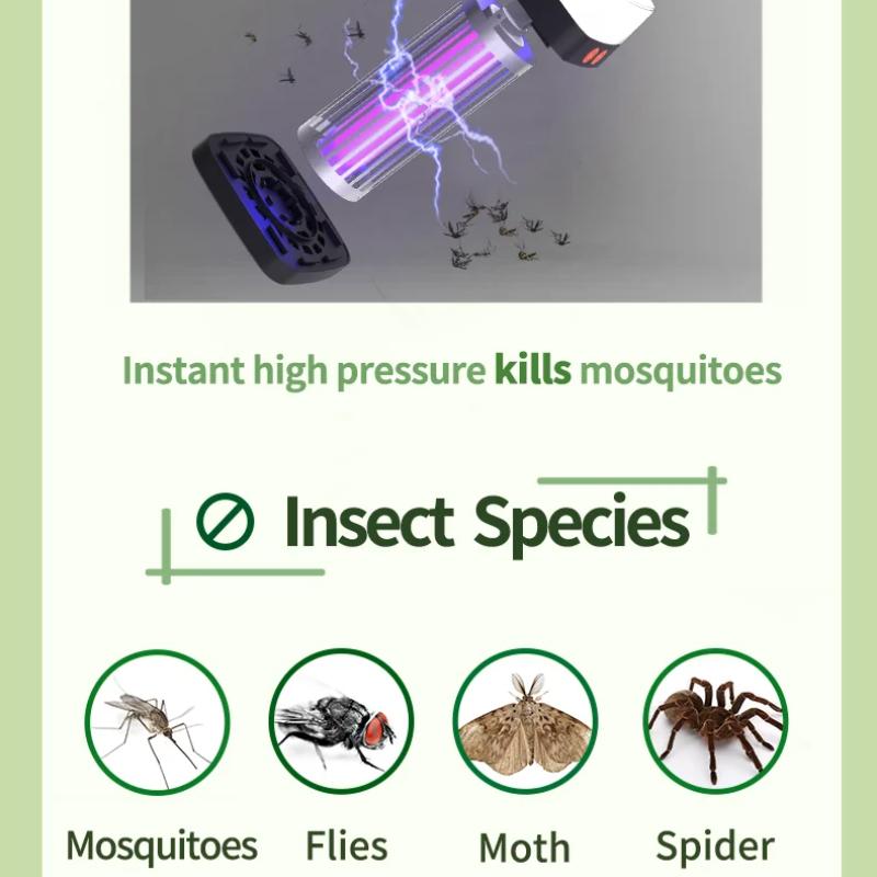 Nuova lampada solare ammazza-zanzare a luce viola UV, lampada ammazza-zanzare cattura-zanzare multifunzionale per esterni e interni