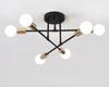 Modern Ceiling Chandelier Satellite Hanging Lamp Lustre Light Fixture 6 Iron Spider Home Living Dining Room  Bedroom Decorations