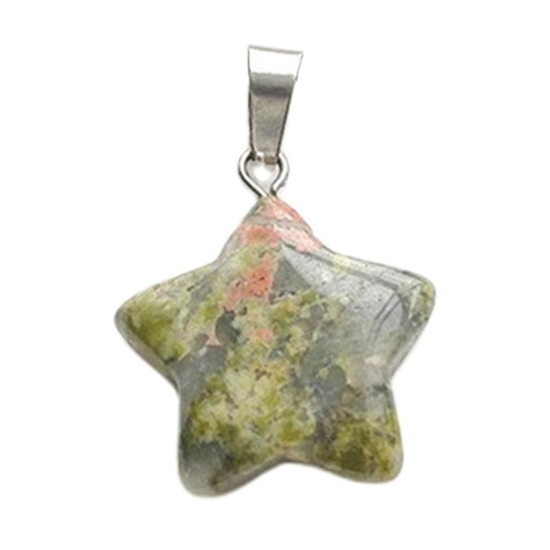 Star Pendant Star Charm Fashion Jewelry Accessory Natural Stone Material Jewelry Findings Perfect Gift for Women Girls