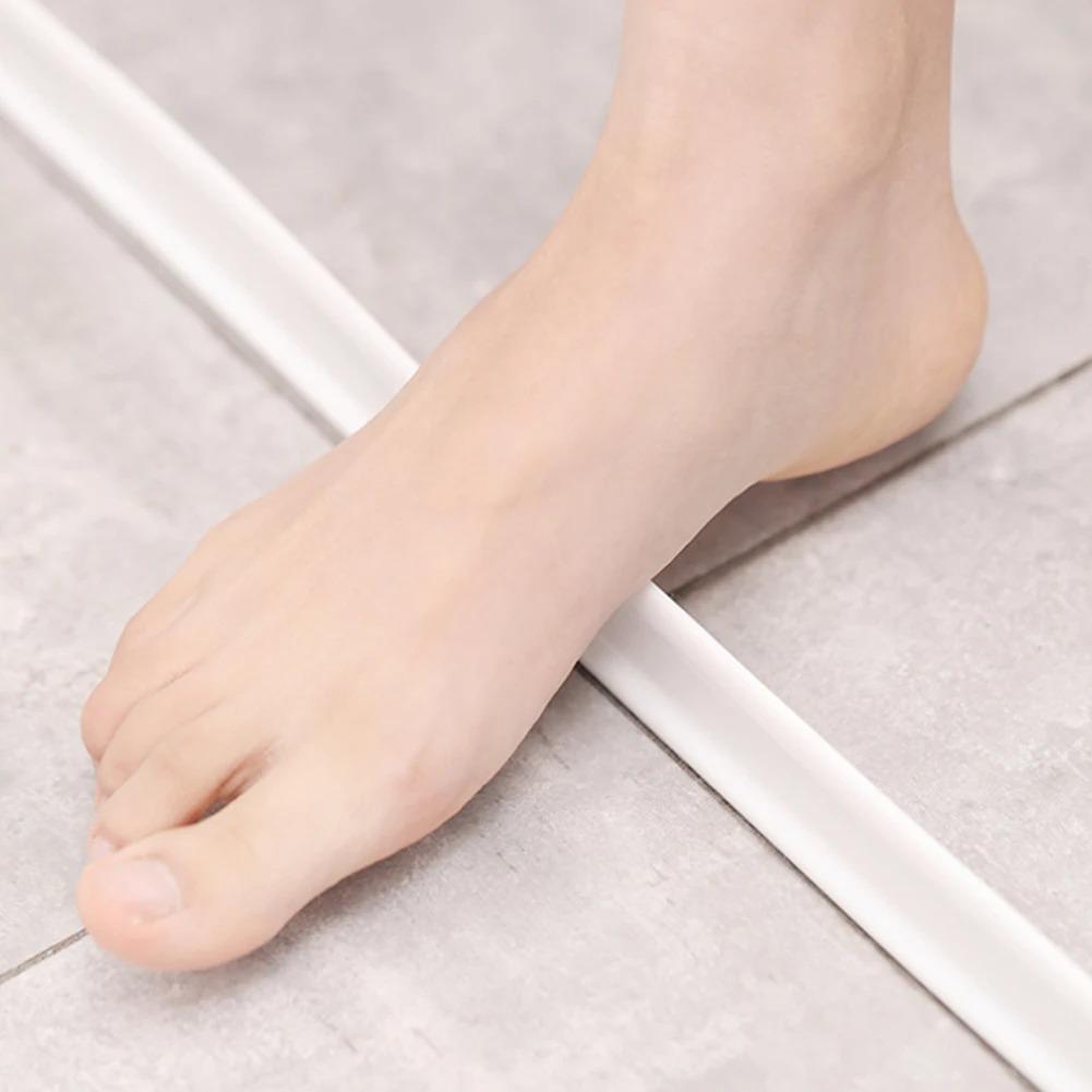 50-600cm Bathroom Water Stopper Retention Water Barrier Strip Shower Dam Flood Barrier Dry And Wet Separation Blocker Seal Strip
