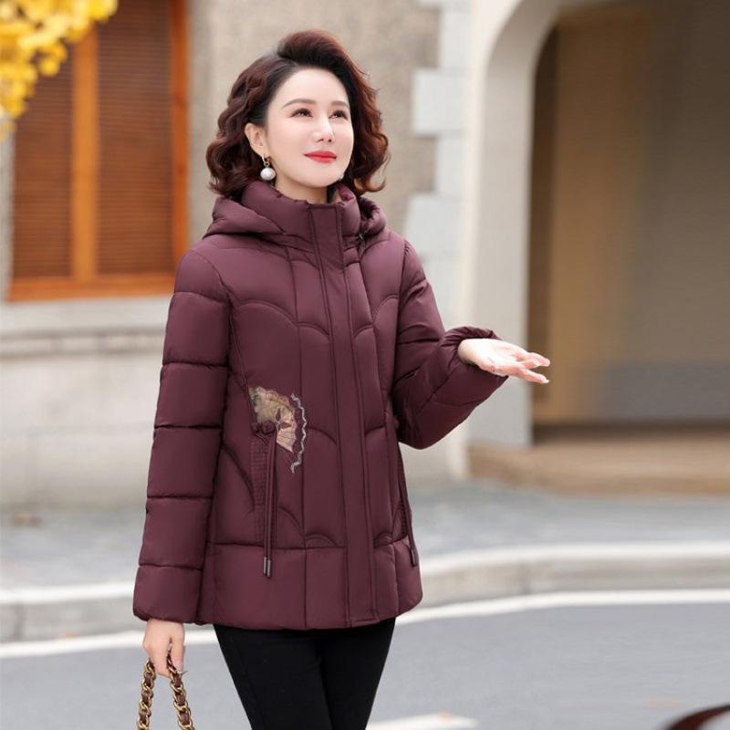 

Пуховики, одежда высокого класса, темпераментная женская одежда однотонных цветов, зимние новые пуховики, женская теплая стеганая одежда 5XL [Recommended 150-80 kg]