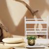 Miniature Flower Stand ABS Construction Long-Lasting Mini House Decor Accessory for Classroom Rewards Kids Gift Mini Pot Shelf