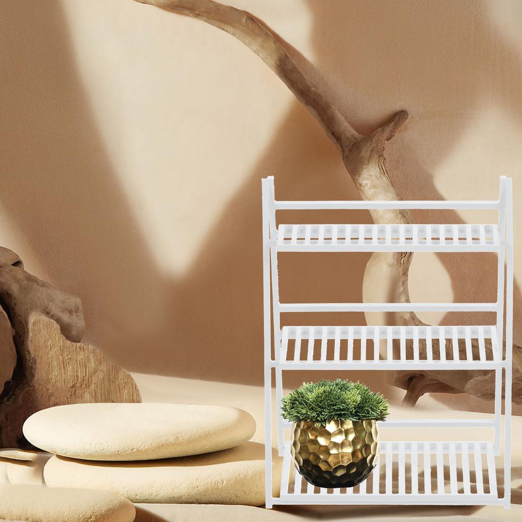 Miniature Flower Stand ABS Construction Long-Lasting Mini House Decor Accessory for Classroom Rewards Kids Gift Mini Pot Shelf