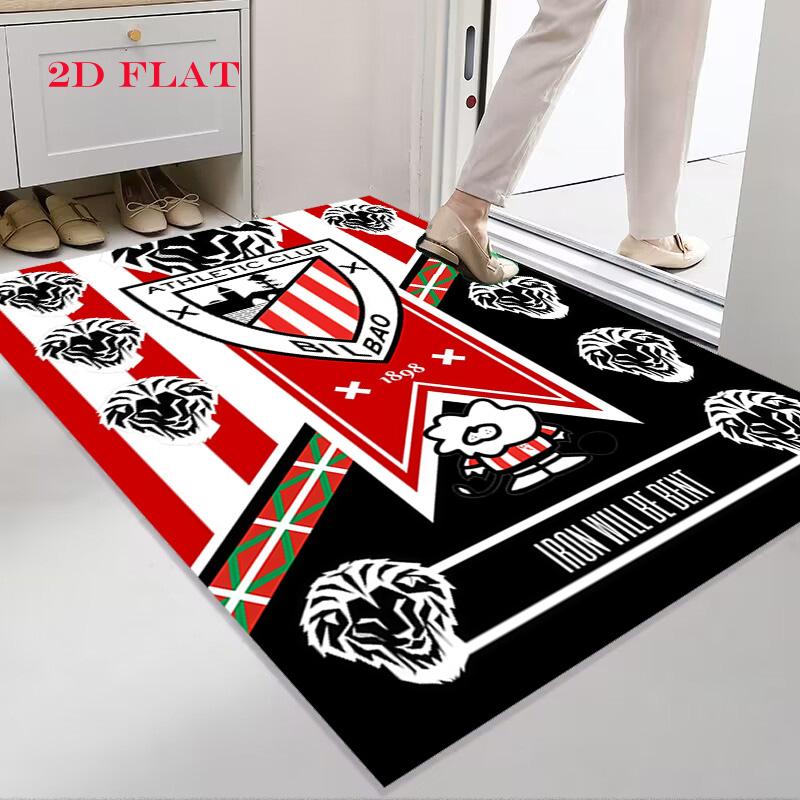 Athletic Club Logo Teppich für Wohnzimmer Schlafzimmer Zuhause Sofadekoration, rutschfeste Bodenmatte für Kinder zum Spielen