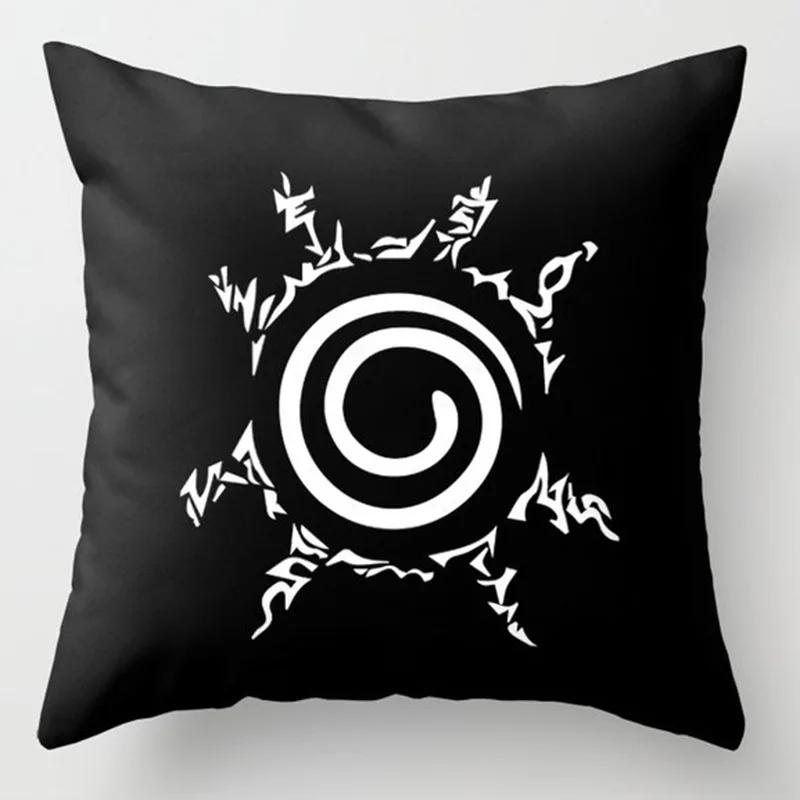 Anime Naruto Printed Pillow Case Red Cloud Uchiha Itachi Action Figures Square Pillow Covers Cushion Sofa Decor Cover Toys Gift