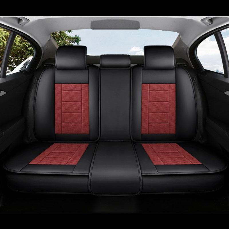 Huse auto set complet pentru 5 locuri, piele perforată respirabilă prietenoasă cu pielea, confortabile și durabile, potrivire universală pentru toate anotimpurile