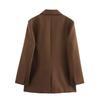 2025 Spring Women's Versatile Loose Solid Color Long-Sleeved Suit Jacket