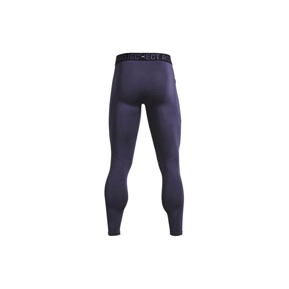 Under Armour Project Rock Turfgear Armorprint Logo Print Mid-Rise Slim Fit Sports Pants Men Pants Navy-Blue 1378581-558