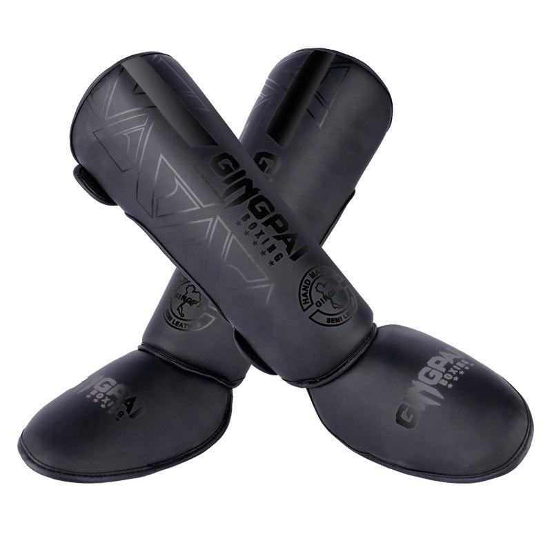 Adult & Child Martial Arts Shin & Foot Guards with Ankle Protection - Ideal for Boxing, Sanda, & Muay Thai Training