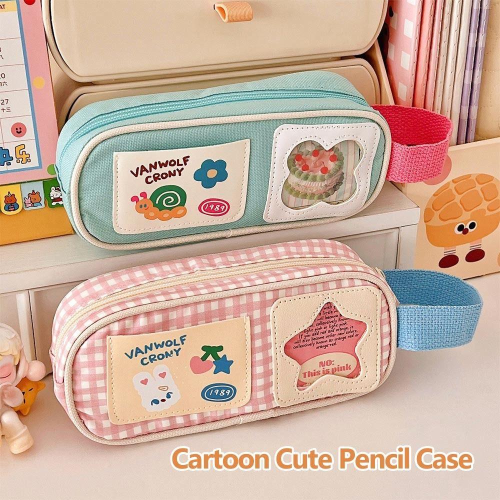 Portable Pencil Case Large Capacity Pen Box New Stationery Organizer  Students