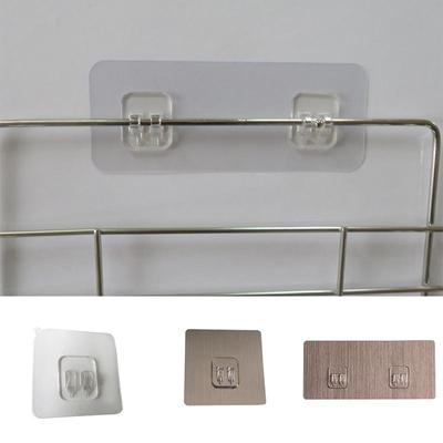 1Pc Waterproof Hanger Plastic Hooks Seamless Sticker Self Adhesive Wall Mount Kitchen Bathroom