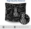 Black Tapestry Wall Hanging, Extra Large for Bedroom, Classroom, Dorm Room Decorations, Motivational Inspirational - 79L x 59H