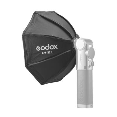 Godox LM-S25 Mini-Softbox-Diffusor mit achteckigem Design, kompatibel mit Godox Lux Master Retro-Kamera-Blitz