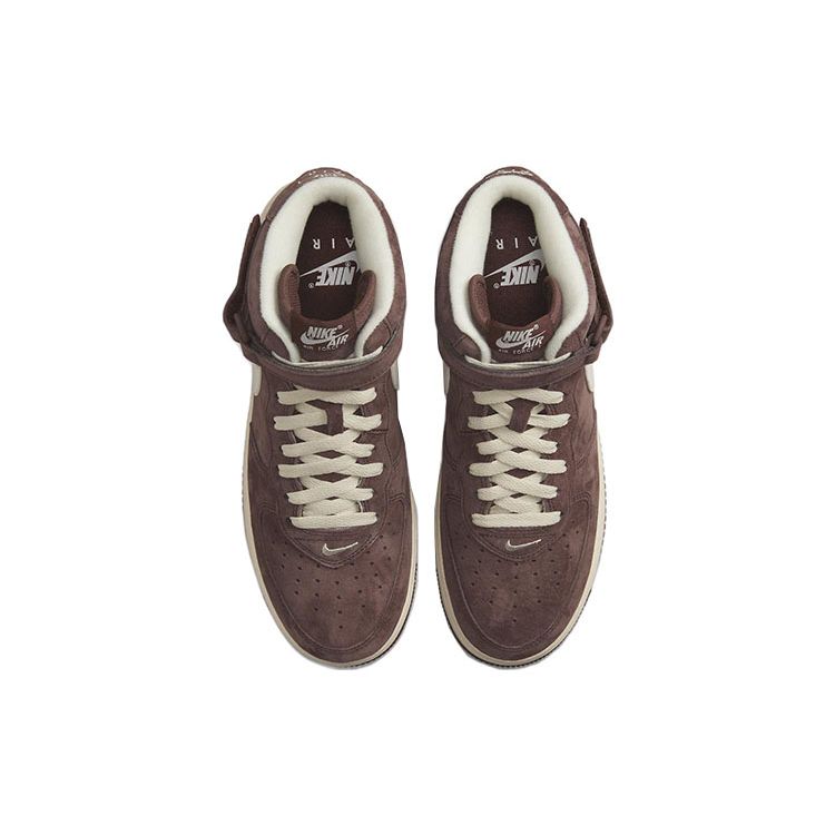 Nike Air Force 1 Mid Chocolate Unisex Sneakers Brown Cream DM0107-200