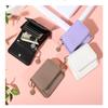 Vintage Solid Color Short Wallet, Credit Card Holder Portable Bifold Coin Purse, Women'S Credit Card Holder