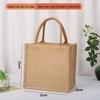In-Stock Muji-Inspired Plain Linen Tote Bag - DIY Hand-Painted Souvenir & Shopping Jute Bag