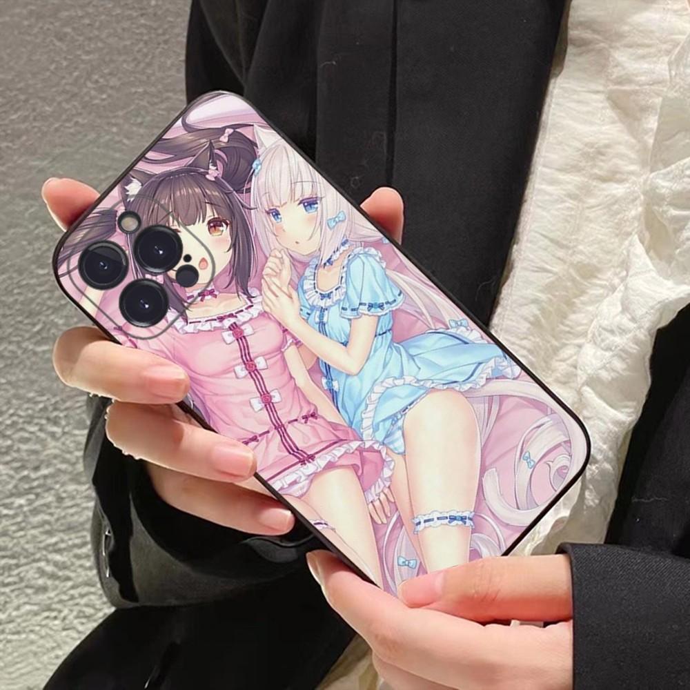 

Чехол для телефона Chocola Nekopara для iPhone 15 14 11 12 13 Mini Pro XS Max Чехол 6 7 8 Plus X XR SE 2020 Funda Shell iPhone 13