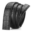 Men's Belt Automatic Headless Strap PU Melon Seed Pattern No Buckle Business Belt Belt Strip 3.5