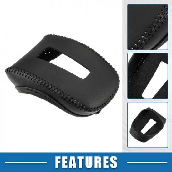Car Gear Shifting Knob Cover for Mitsubishi Outlander Faux Leather Black