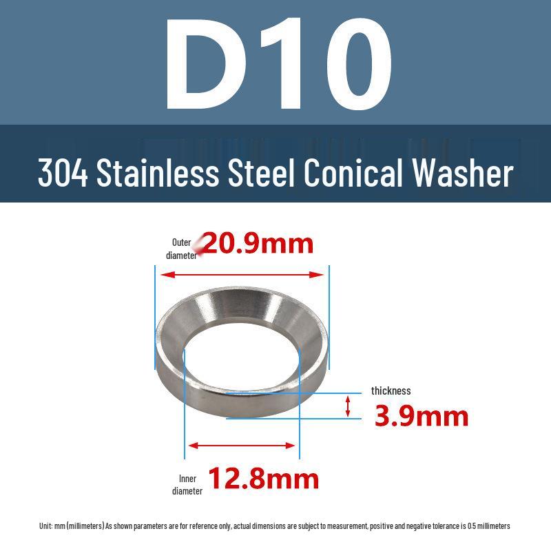 304 Stainless Steel Spherical Tapered Gasket - Concave-Convex Combination