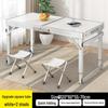 Portable Aluminum Folding Table - Multifunctional Dining, Study, or Outdoor Use