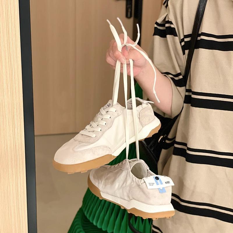 

Ballet breathable women s new summer light casual sports little white shoes comfortable and versatile 35 бежевый