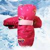 2-4Y Waterproof Kids Ski Gloves Winter Cycling Gloves Anti-Slip Gloves Warm Thick Fleece Snowboarding Mittens Gloves