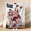 Slam Dunk Anime Basketball Heroes Pattern Flannel Blanket Machine Washable Fleece Blanket For Camping Picnic Home Party Decor New Year Gift