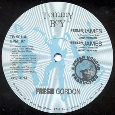 12inch Record FRESH GORDON - Feelin' James TB901 Tommy Boy 1987 US Dance & Electronica Used