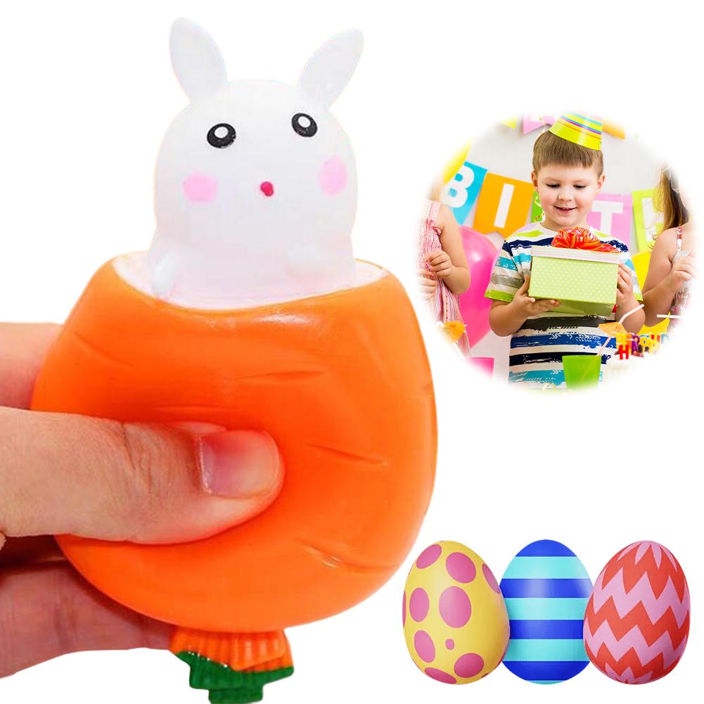 Easter Carrot Rabbit Squeeze Cute Bunny Stress Relief Decompression S Easter Birthday Gift For